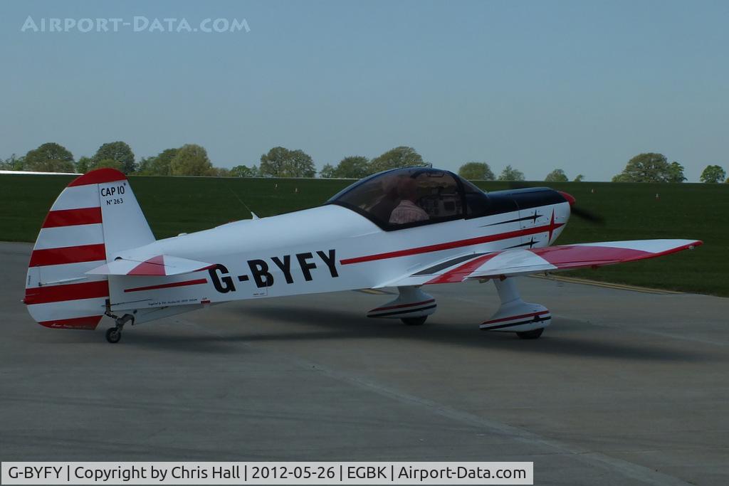 G-BYFY, 1992 Mudry CAP-10B C/N 263, at AeroExpo 2012