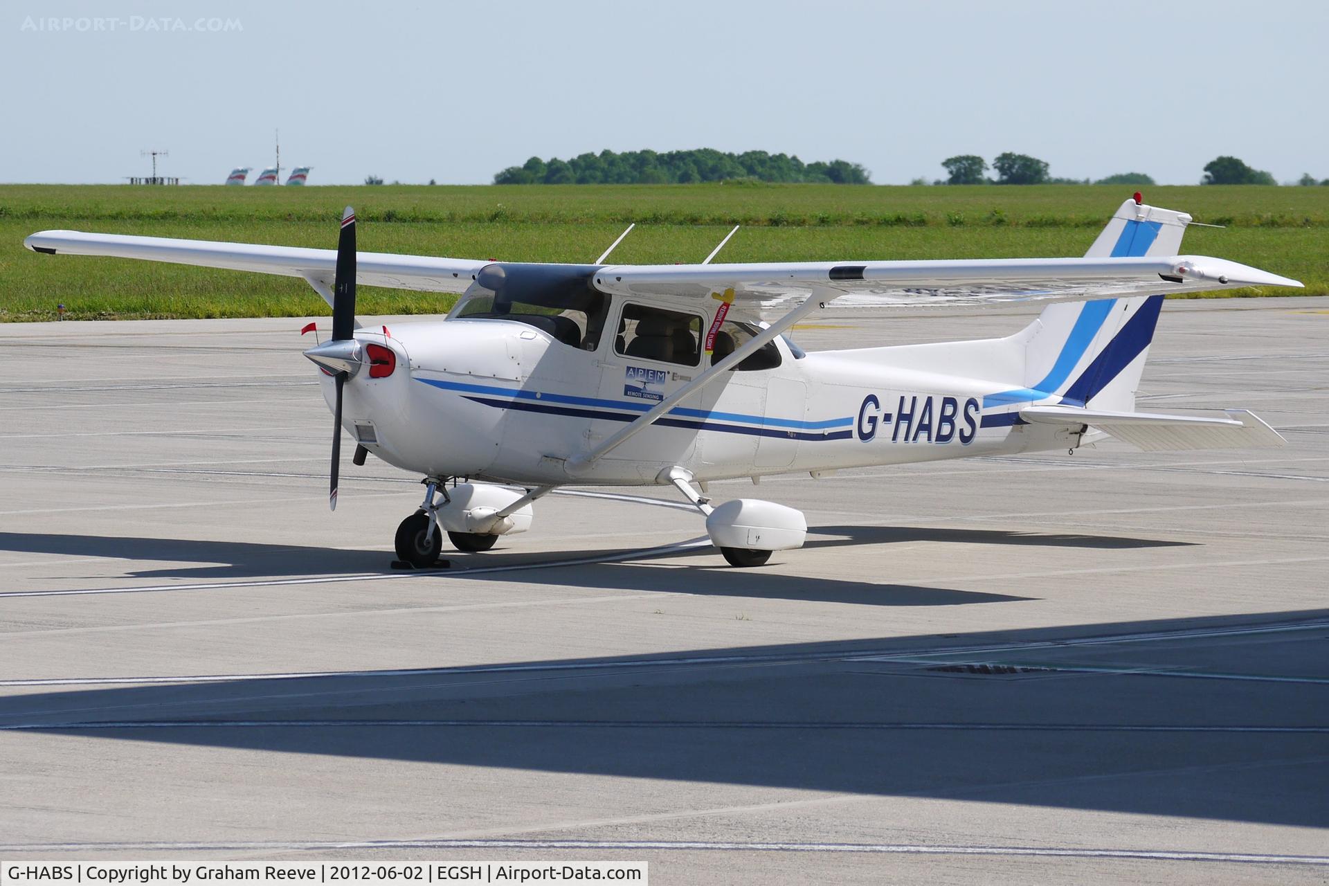 G-HABS, 2006 Cessna 172S C/N 172S10421, Parked at Norwich.