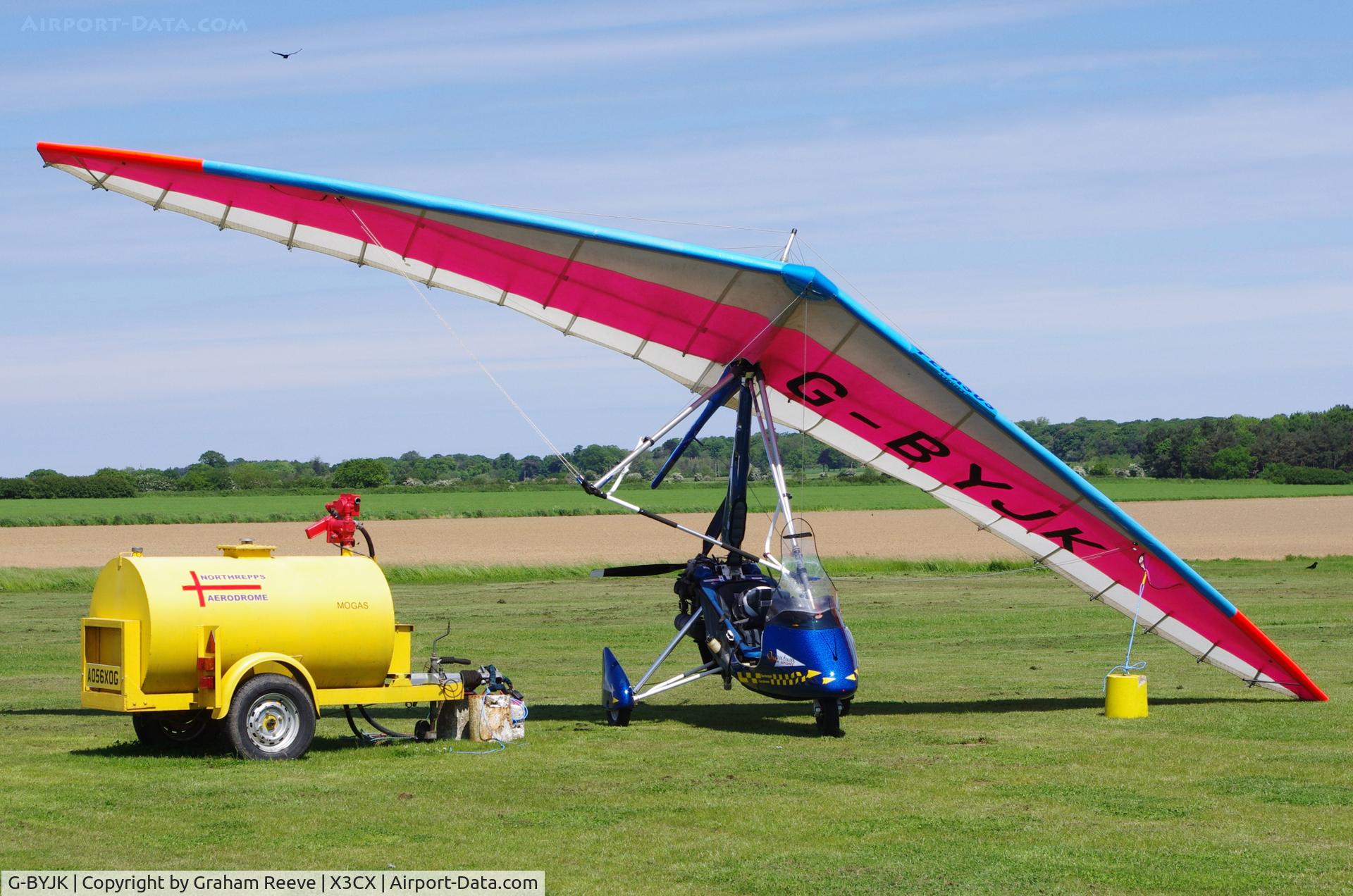 G-BYJK, 1999 Pegasus Quantum 15-912 C/N 7524, Parked at Northrepps.