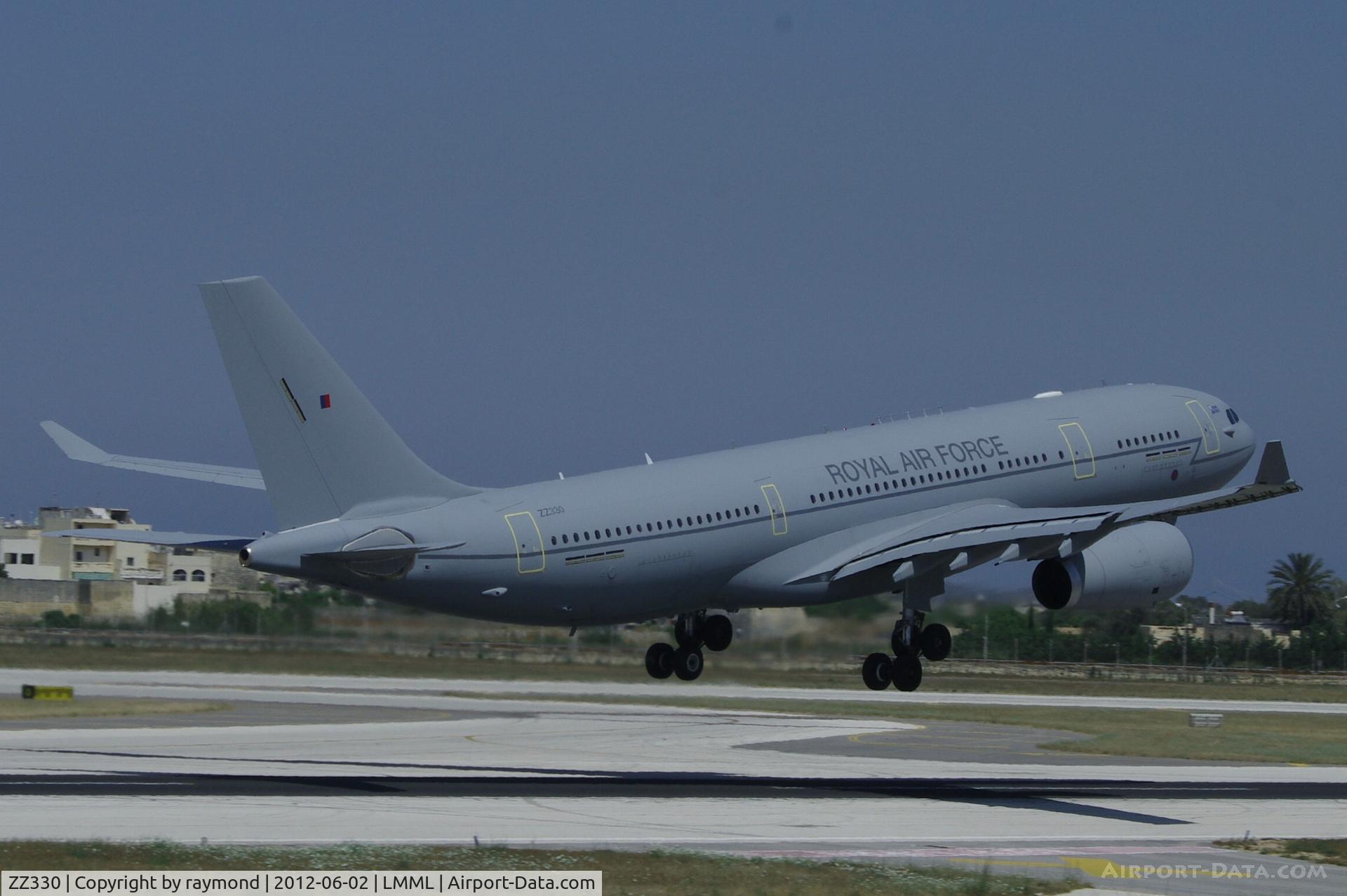 ZZ330, 2009 Airbus KC2 Voyager (A330-243MRTT) C/N 1046, A330 Voyager ZZ330 of the Royal Air Force seen taking off Runway13.