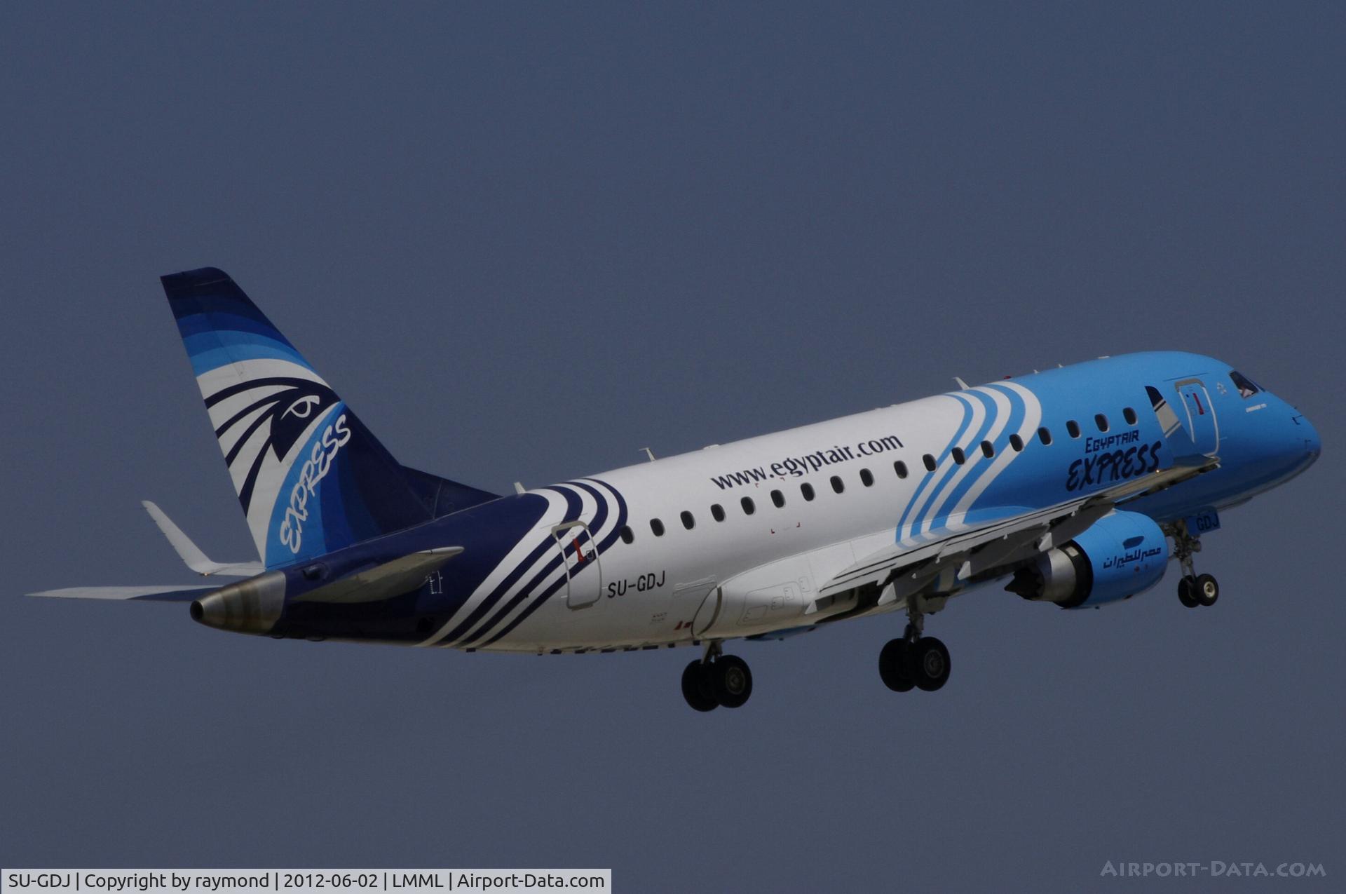 SU-GDJ, 2009 Embraer 170LR (ERJ-170-100LR) C/N 17000282, ERJ170 SU-GDJ Eygptair taking off on a scheduled flight to Cairo.