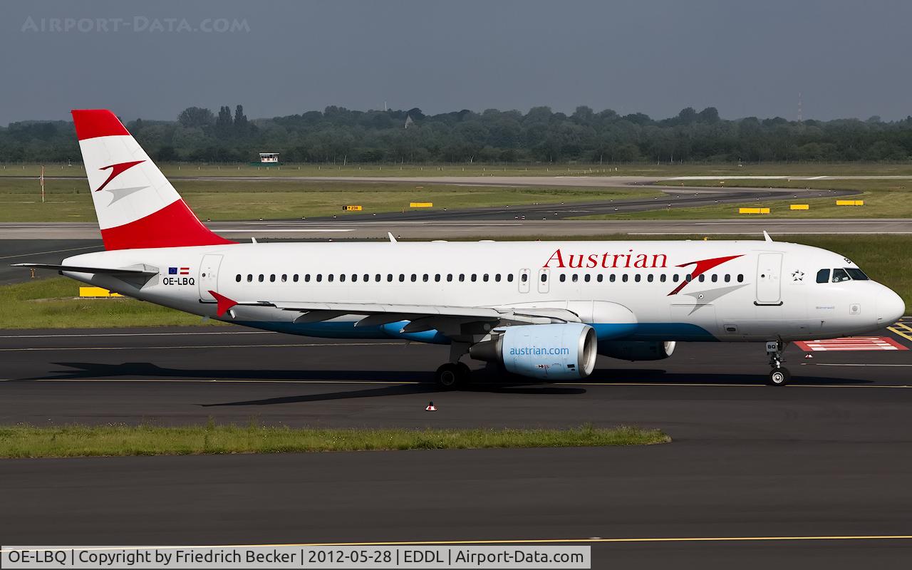 OE-LBQ, 1999 Airbus A320-214 C/N 1137, taxying to the active