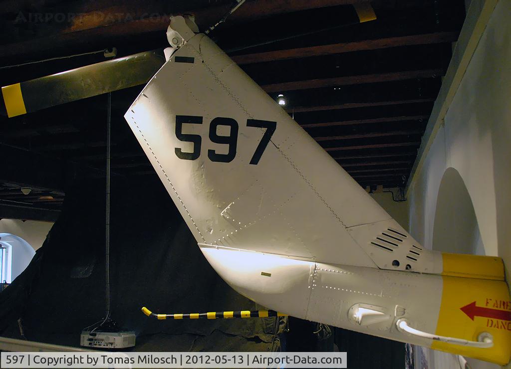 597, 1960 Bell UH-1B Iroquois C/N 243, Norwegian Air Force. Displayed at The Defence Museum, Oslo.