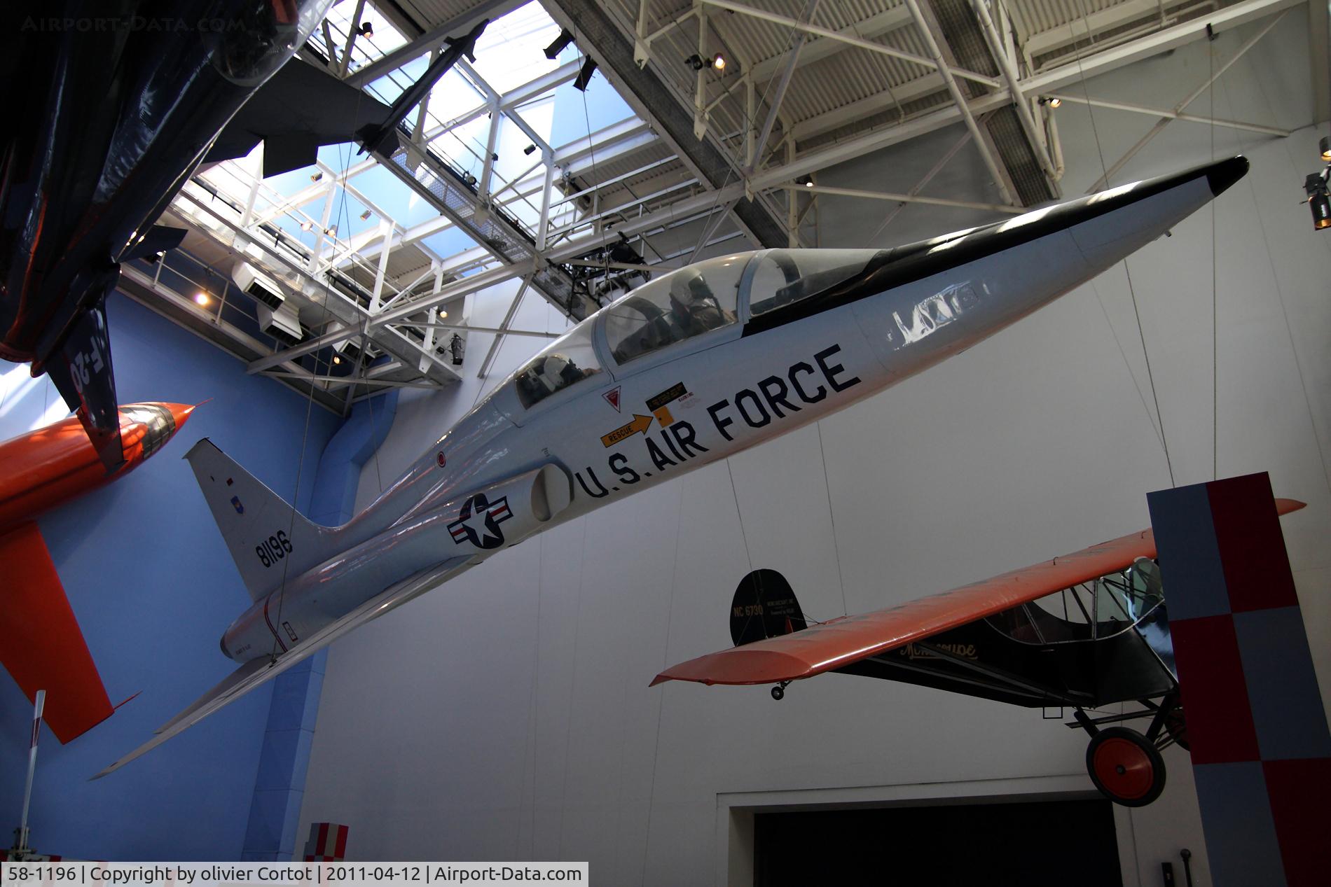 58-1196, 1958 Northrop T-38A Talon C/N N.5105, Air and space museum, Los angeles