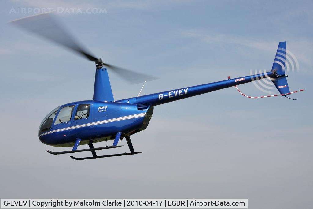 G-EVEV, 2005 Robinson R44 Raven ll C/N 10908, Robinson R44 Raven ll, Breighton Airfield, April 2010.