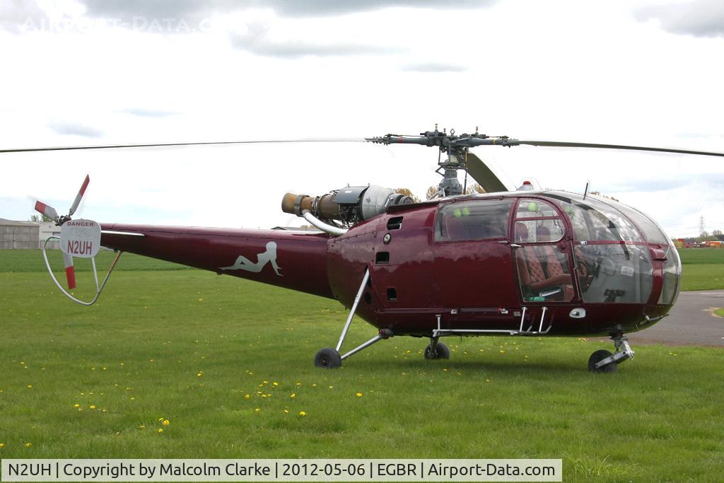 N2UH, 1973 Aerospatiale SA-319B Alouette III C/N 2050, Aerospatiale SA-319B Alouette III at Breighton Airfield's 2012 May-hem Fly-In.