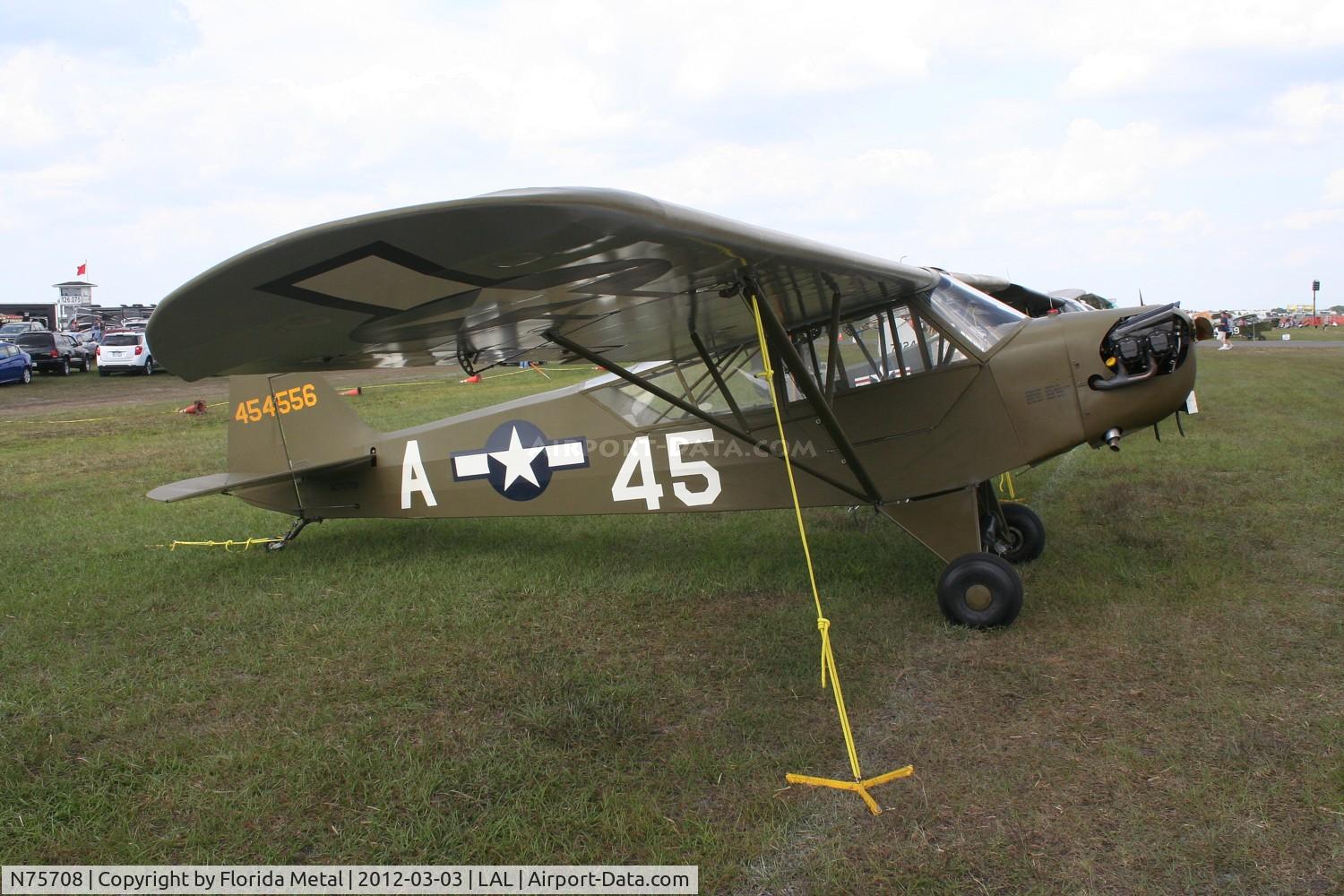 N75708, 1945 Piper J3C-65 Cub Cub C/N 13296, Piper L-4