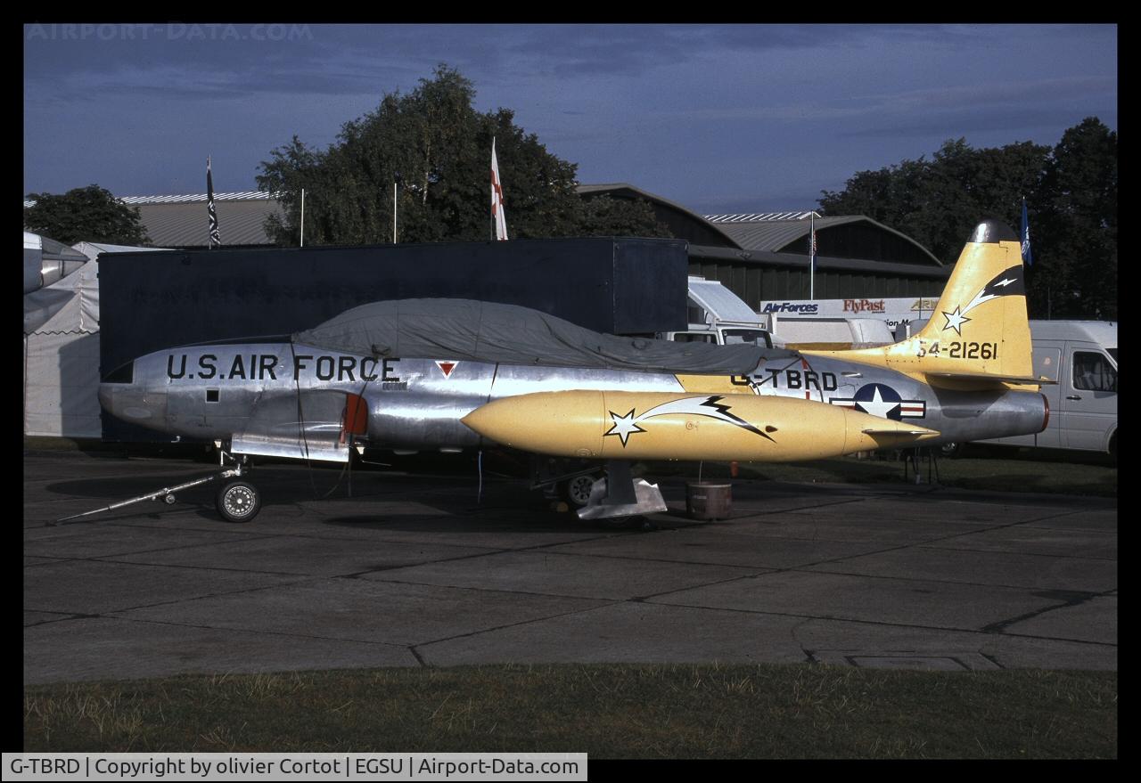 G-TBRD, 1954 Canadair CT-133 Silver Star 3 C/N T33-261, Duxford, early morning, 2001