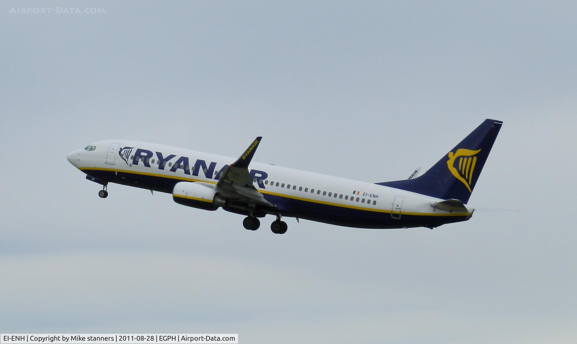 EI-ENH, 2010 Boeing 737-8AS C/N 35033, Ryanair B737-8AS Departs runway 24