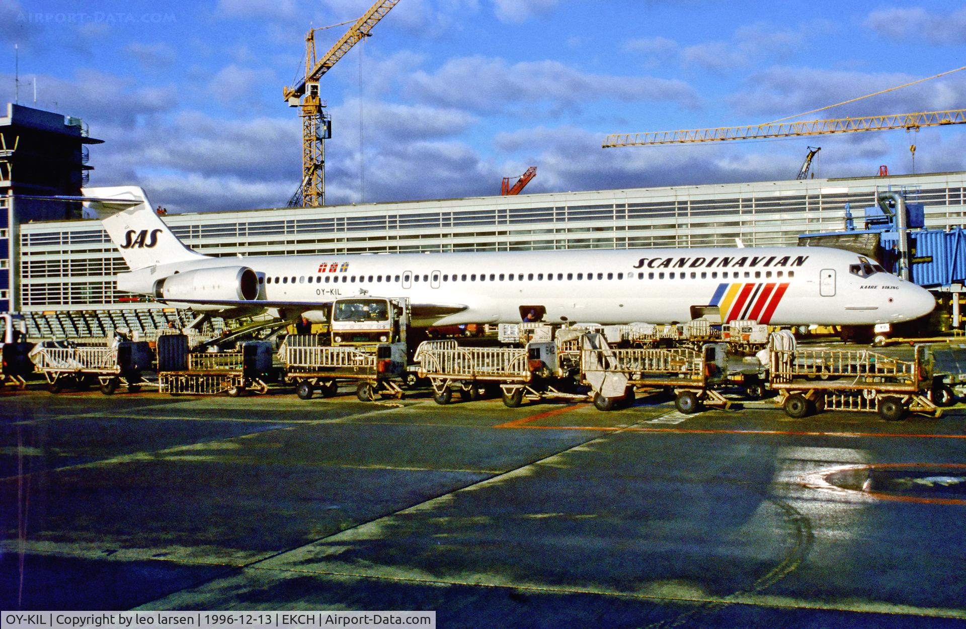 OY-KIL, 1996 McDonnell Douglas MD-90-30 C/N 53458, Copenhagen Kastrup 13.12.96