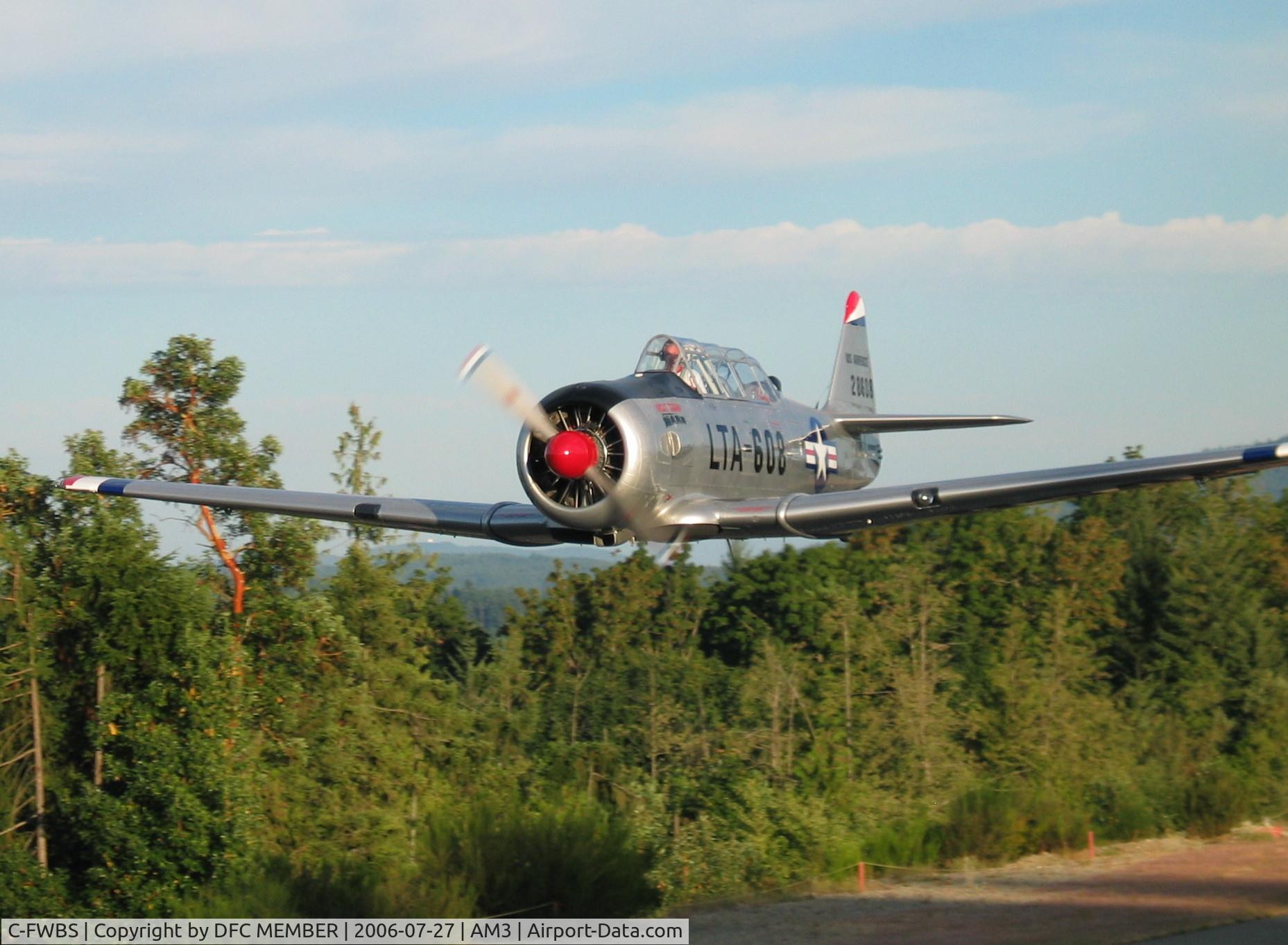 C-FWBS, 1952 Canadian Car & Foundry T-6H Harvard Mk.4M C/N CCF4-529, MISSED APPROCH AT DUNCAN AIRFIELD (BC CANADA)