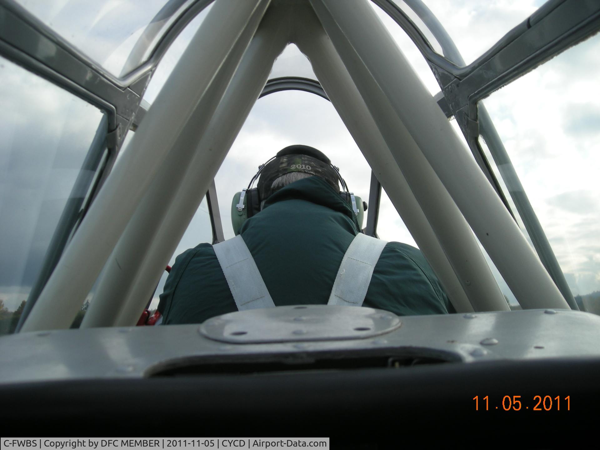 C-FWBS, 1952 Canadian Car & Foundry T-6H Harvard Mk.4M C/N CCF4-529, NOV  11 2011 FROM THE REAR SEAT