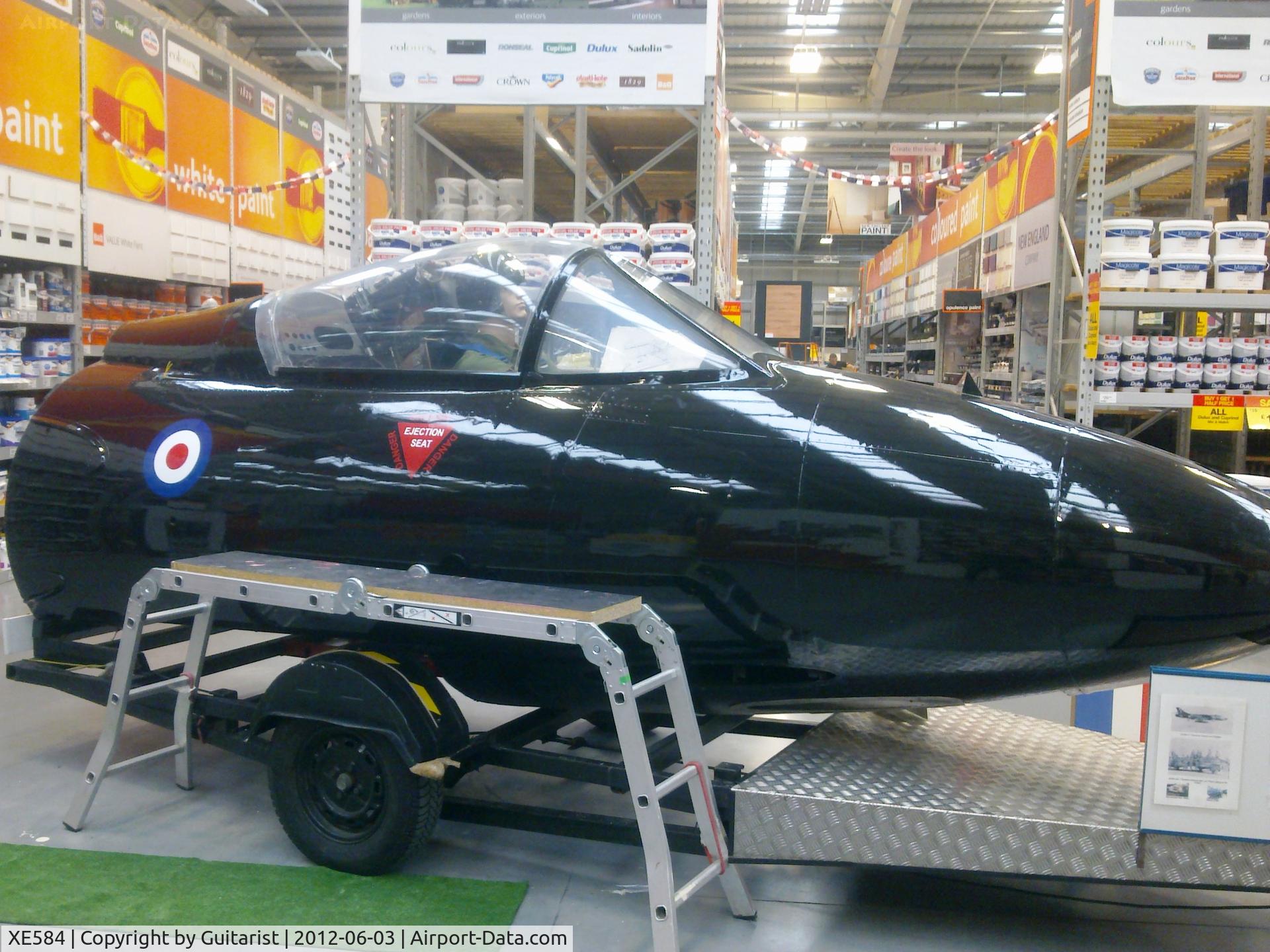 XE584, 1956 Hawker Hunter FGA.9 C/N 41H/679942, The cockpit of a Hunter F.6. is not something you see very often in B&Q on a sunday morning.