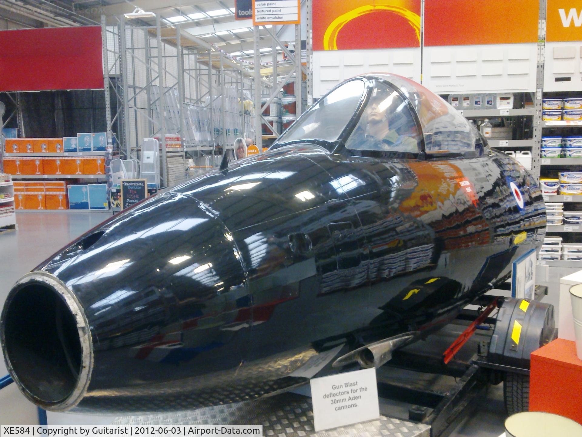 XE584, 1956 Hawker Hunter FGA.9 C/N 41H/679942, XE584 in B&Q