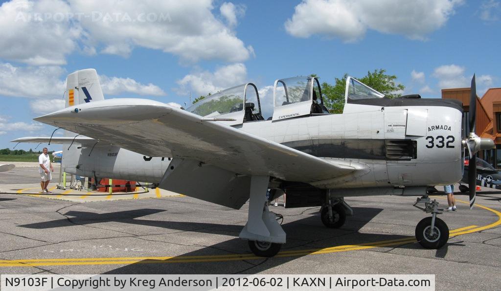 N9103F, 1951 North American T-28A Trojan C/N 51-7606, 2012 Chandler Field Fly-in