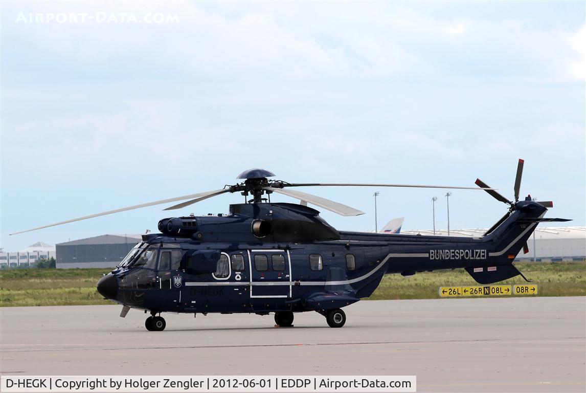 D-HEGK, 2009 Aerospatiale AS-332L-1 Super Puma C/N 2720, Rare visitor on LEJ GAT....