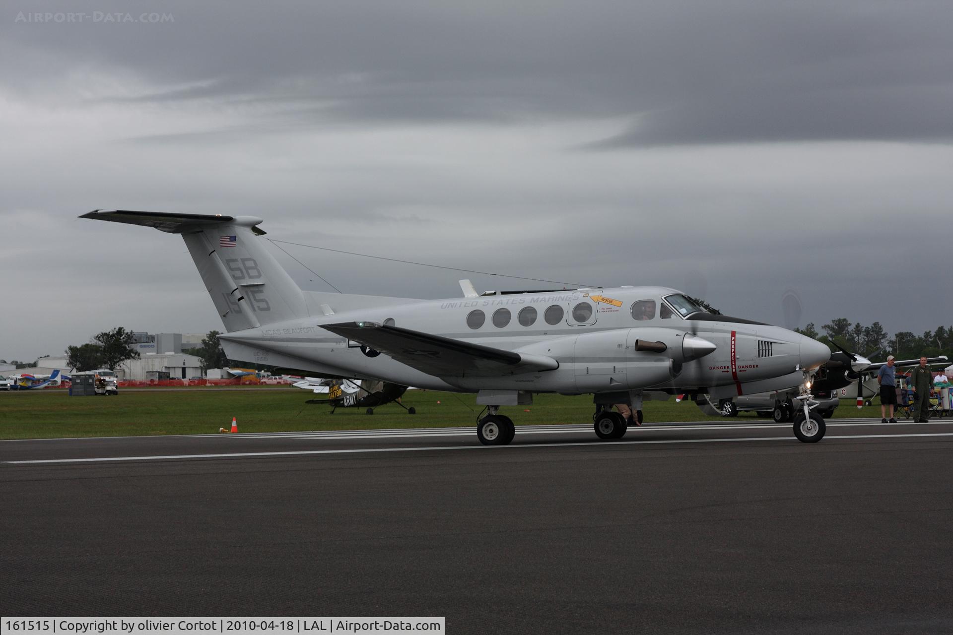 161515, Beech UC-12B Huron C/N BJ-63, Leaving Lakeland before the rain, Sun n Fun 2010