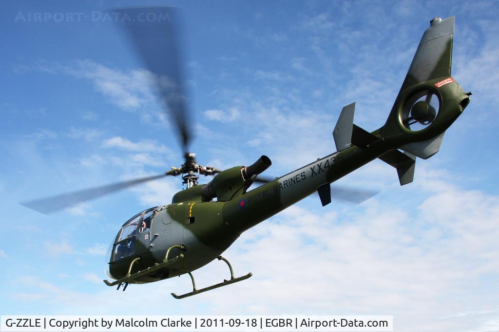 G-ZZLE, 1976 Westland SA-341C Gazelle HT2 C/N WA1402, Aerospatiale SA-341C Gazelle HT2 at Breighton Airfield's Helicopter Fly-In in 2011.