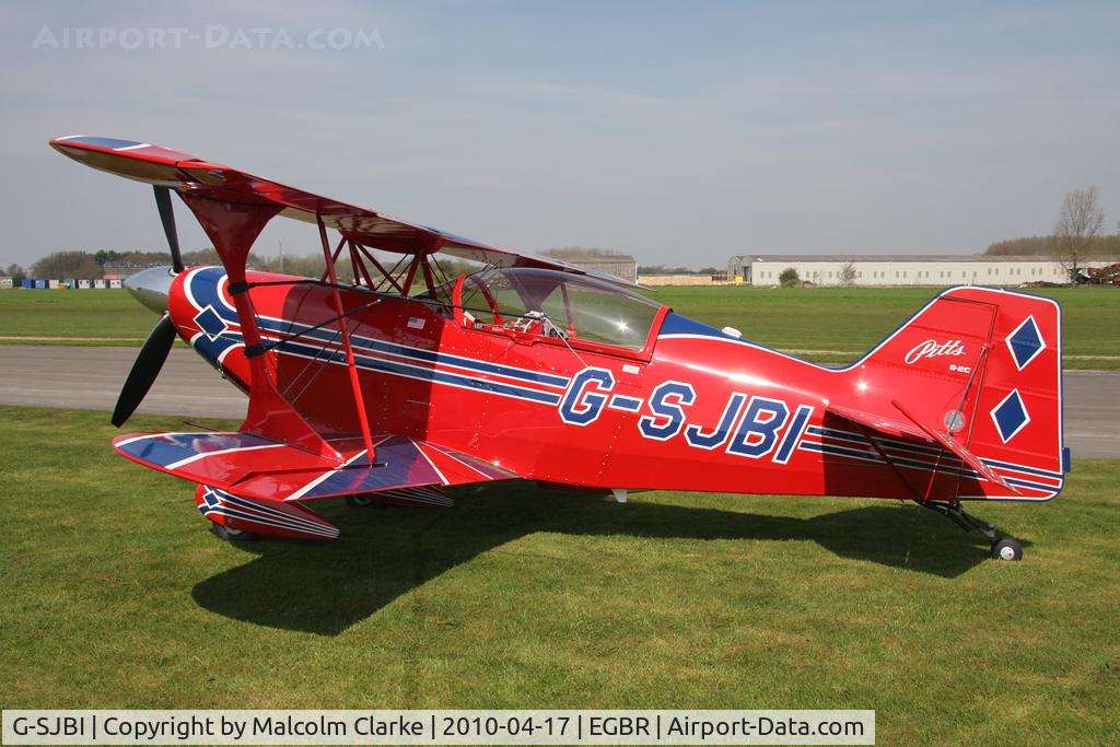 G-SJBI, 2007 Aviat Pitts S-2C Special C/N 6082, Aviat Pitts S-2C at Breighton Airfield, April 2010.