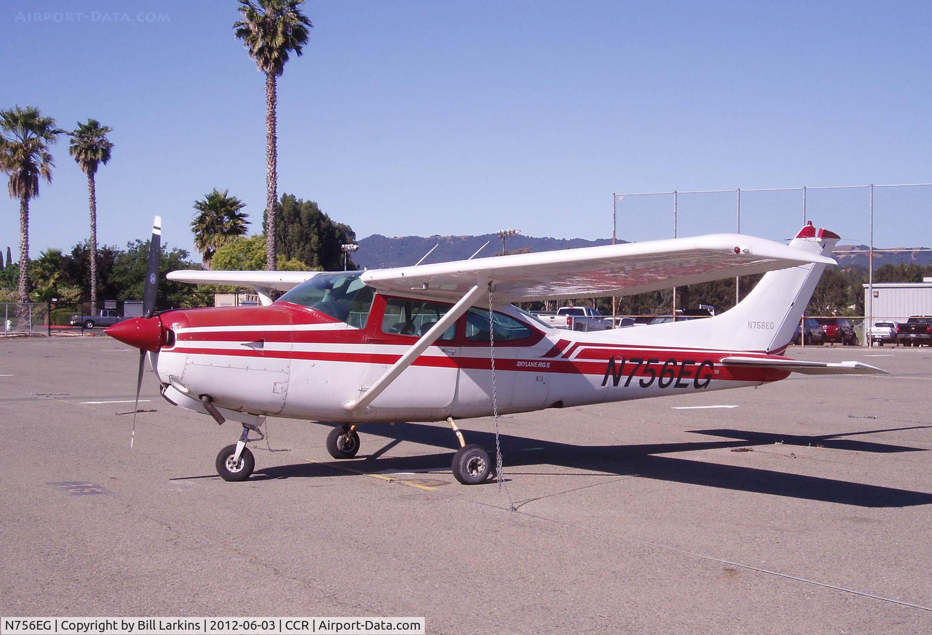 N756EG, 1979 Cessna TR182 Turbo Skylane RG C/N R18201049, Visitor at airport hotel.