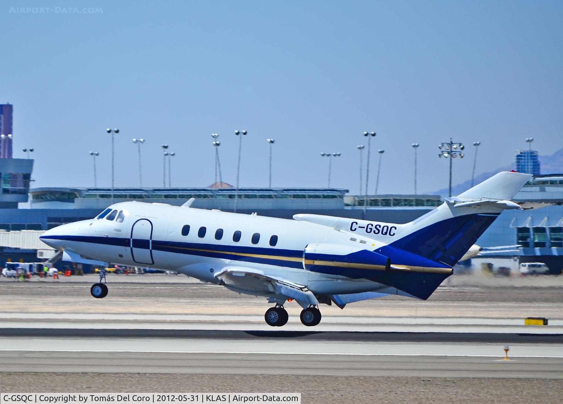 C-GSQC, 1982 Hawker Siddeley HS.125 Series 700A C/N 257179, C-GSQC British Aerospace HS-125-700A / 401 (cn 257179/NA0327)

- Las Vegas - McCarran International (LAS / KLAS)
USA - Nevada, May 31, 2012
Photo: Tomás Del Coro