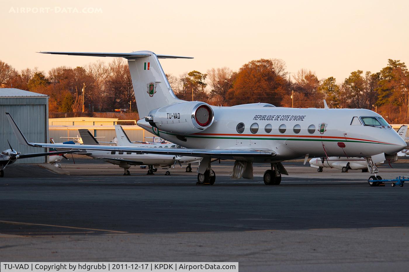 TU-VAD, 1988 Gulfstream Aerospace G-IV C/N 1019, Parked at KPDK