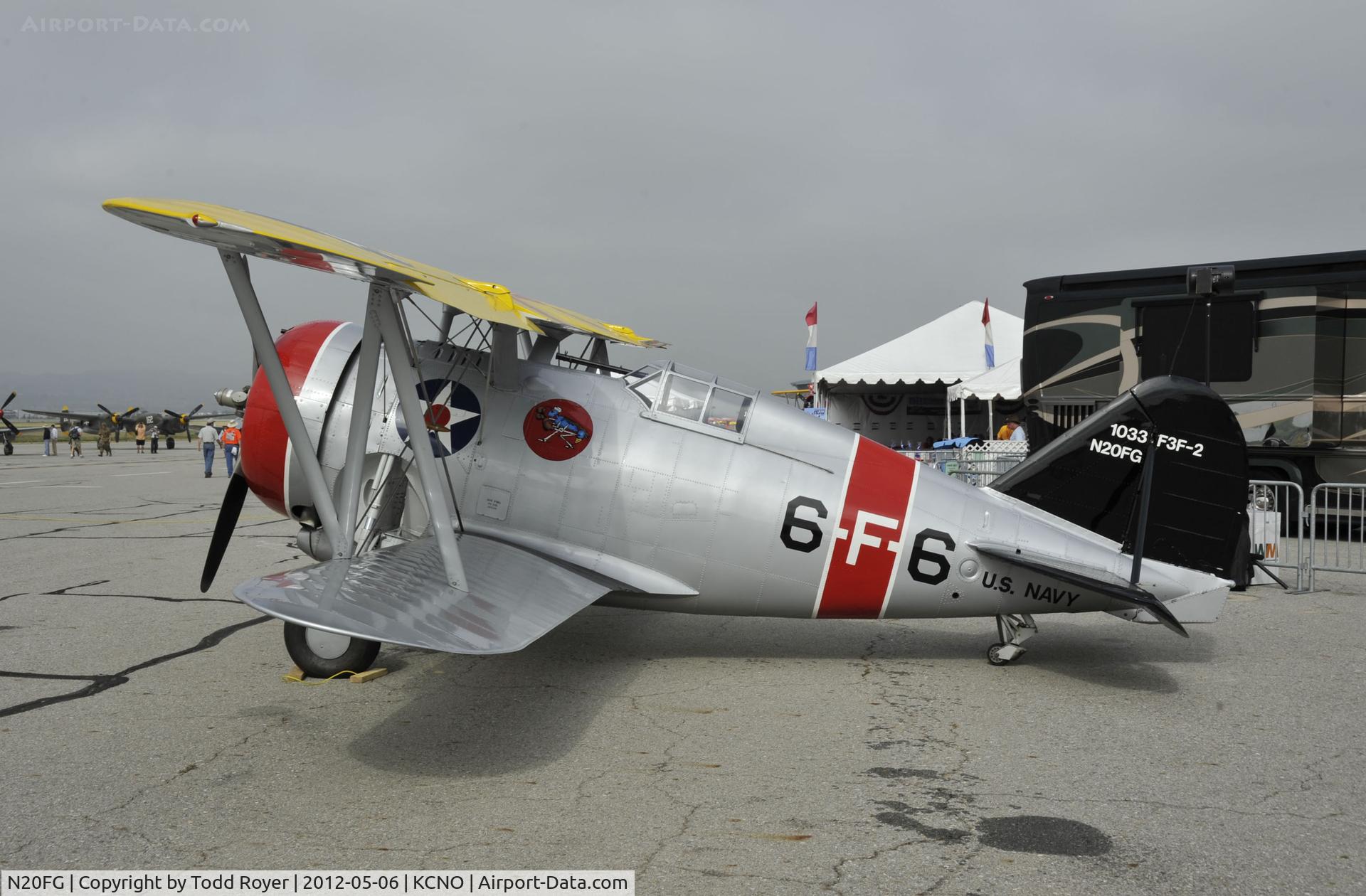 N20FG, 1938 Grumman F3F-2 C/N 1033, 2012 Chino Airshow