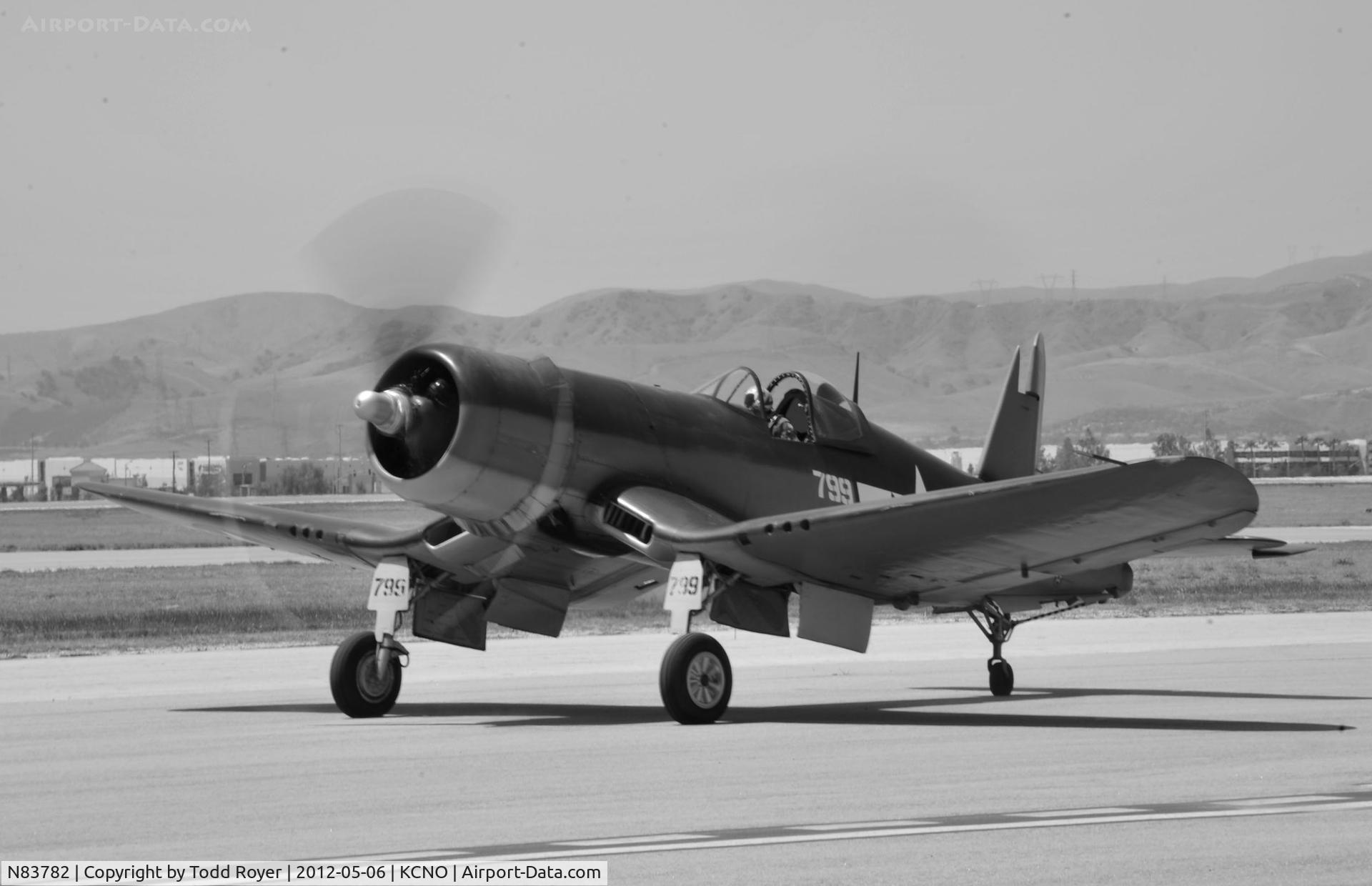 N83782, 1942 Vought F4U-1 Corsair C/N 3884 (Bu 17799), 2012 Chino Airshow