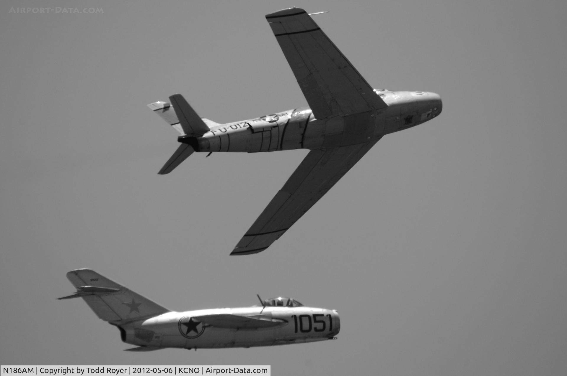 N186AM, 1952 North American F-86F Sabre C/N 191-708, 2012 Chino Airshow
