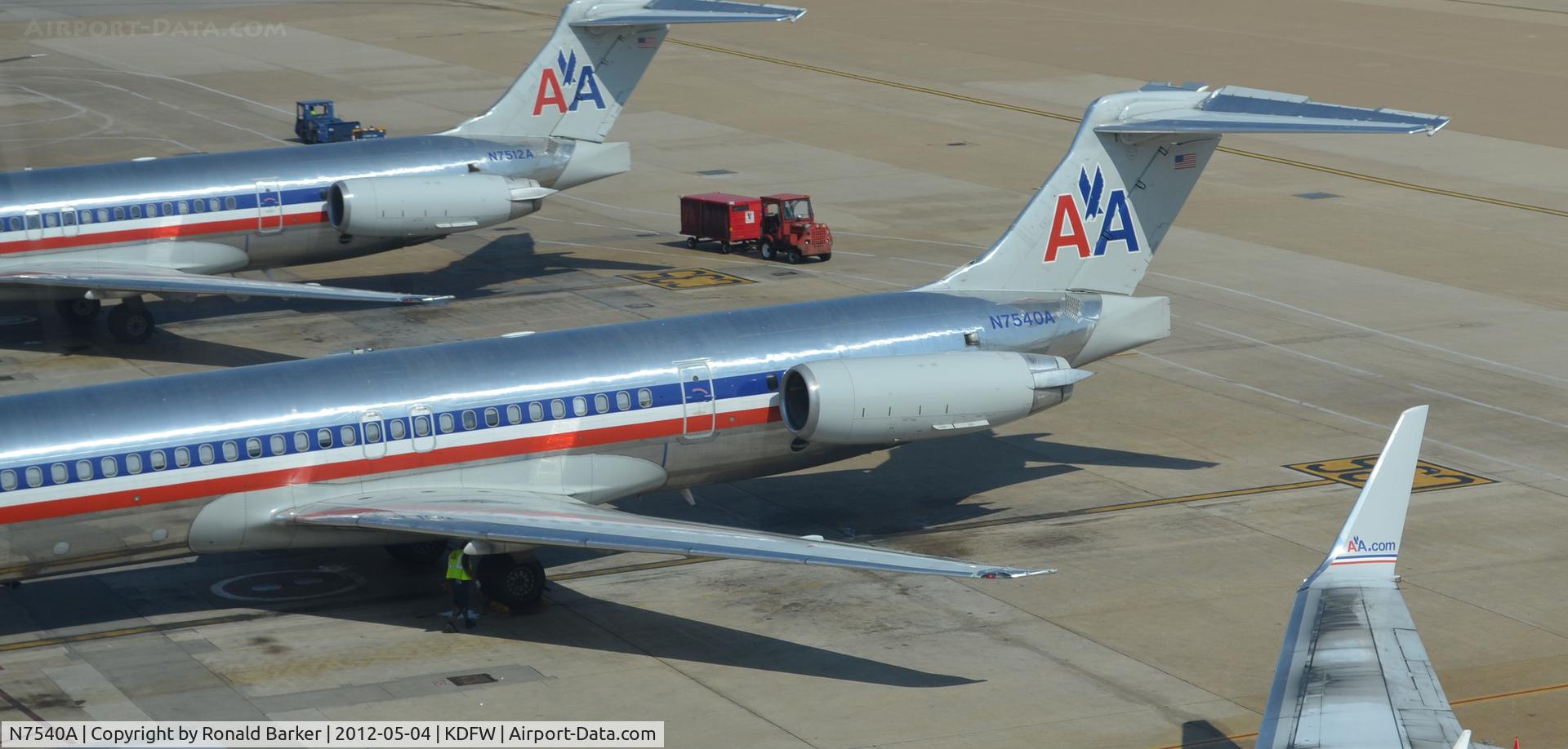 N7540A, 1990 McDonnell Douglas MD-82 (DC-9-82) C/N 49994, Dallas