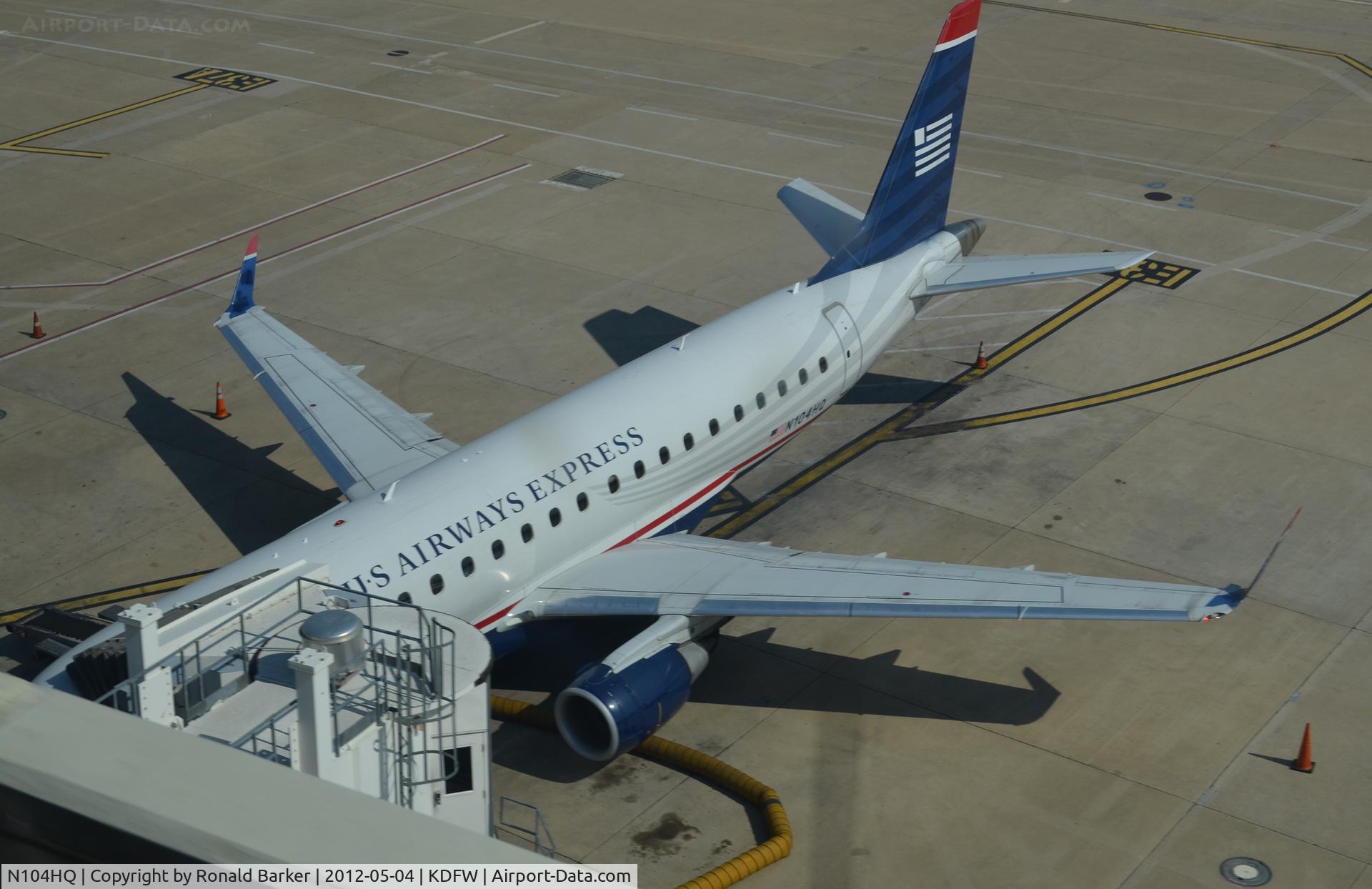 N104HQ, 2007 Embraer 175LR (ERJ-170-200LR) C/N 17000160, Dallas