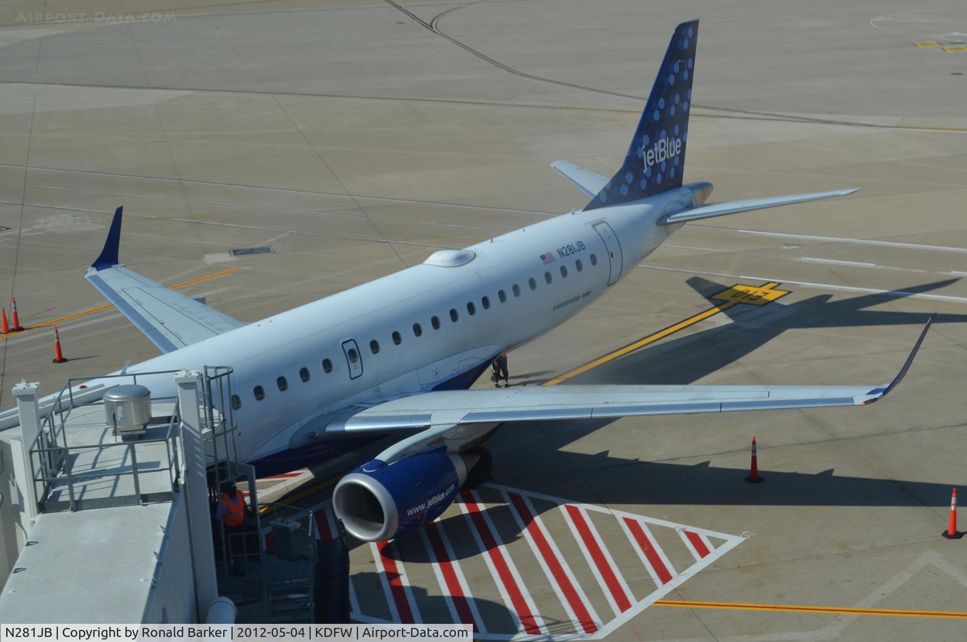 N281JB, 2007 Embraer 190AR (ERJ-190-100IGW) C/N 19000103, Dallas