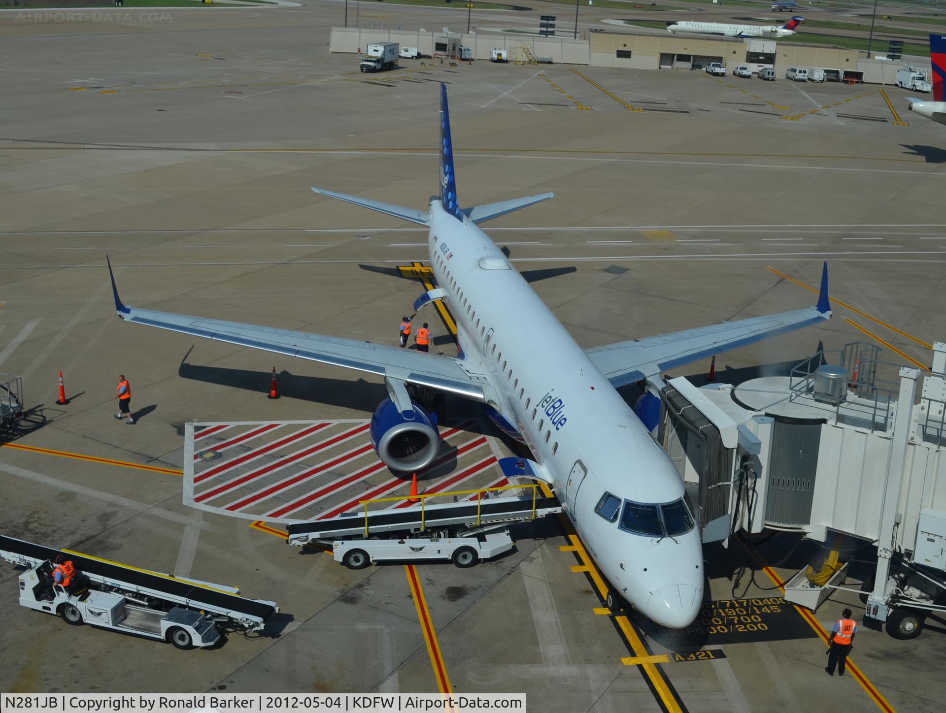 N281JB, 2007 Embraer 190AR (ERJ-190-100IGW) C/N 19000103, Dallas