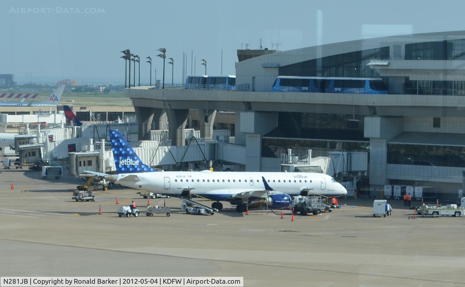 N281JB, 2007 Embraer 190AR (ERJ-190-100IGW) C/N 19000103, Dallas