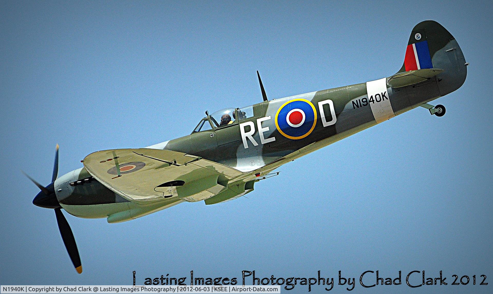 N1940K, 2003 Jurca MJ-100 Spitfire C/N MK9EX, shot at Wings Over Gillespie June 2012