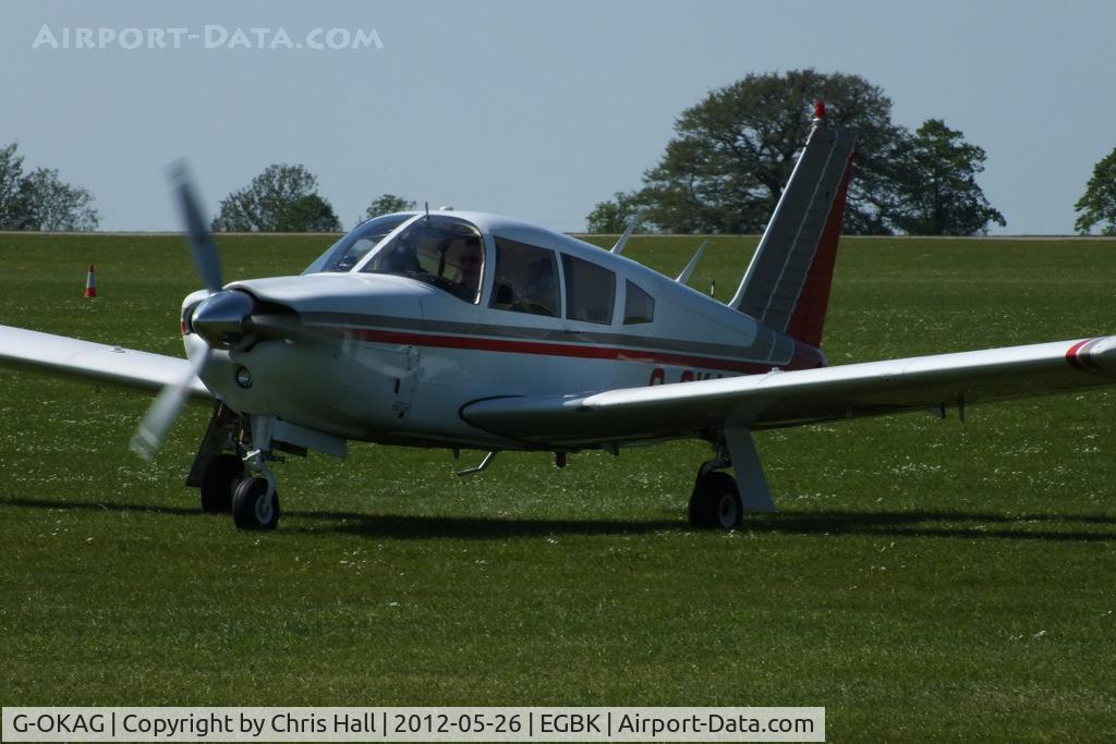 G-OKAG, 1967 Piper PA-28R-180 Cherokee Arrow C/N 28R-30075, at AeroExpo 2012
