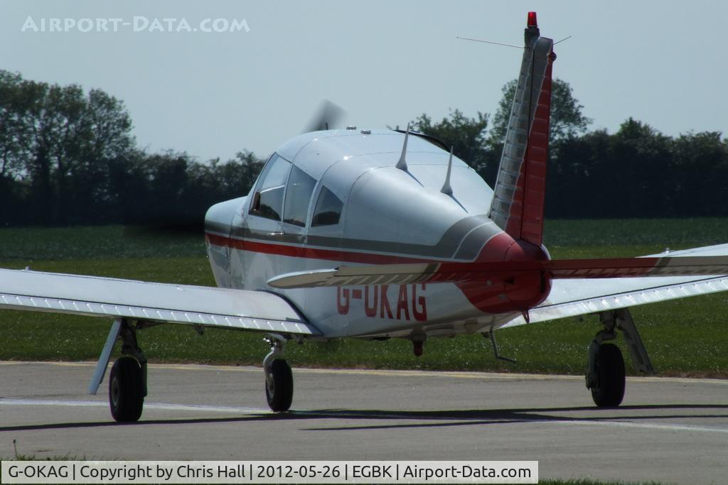 G-OKAG, 1967 Piper PA-28R-180 Cherokee Arrow C/N 28R-30075, at AeroExpo 2012