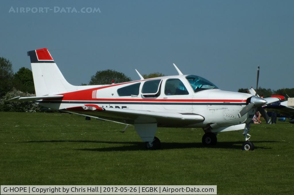 G-HOPE, 1978 Beech F33A Bonanza Bonanza C/N CE-805, at AeroExpo 2012