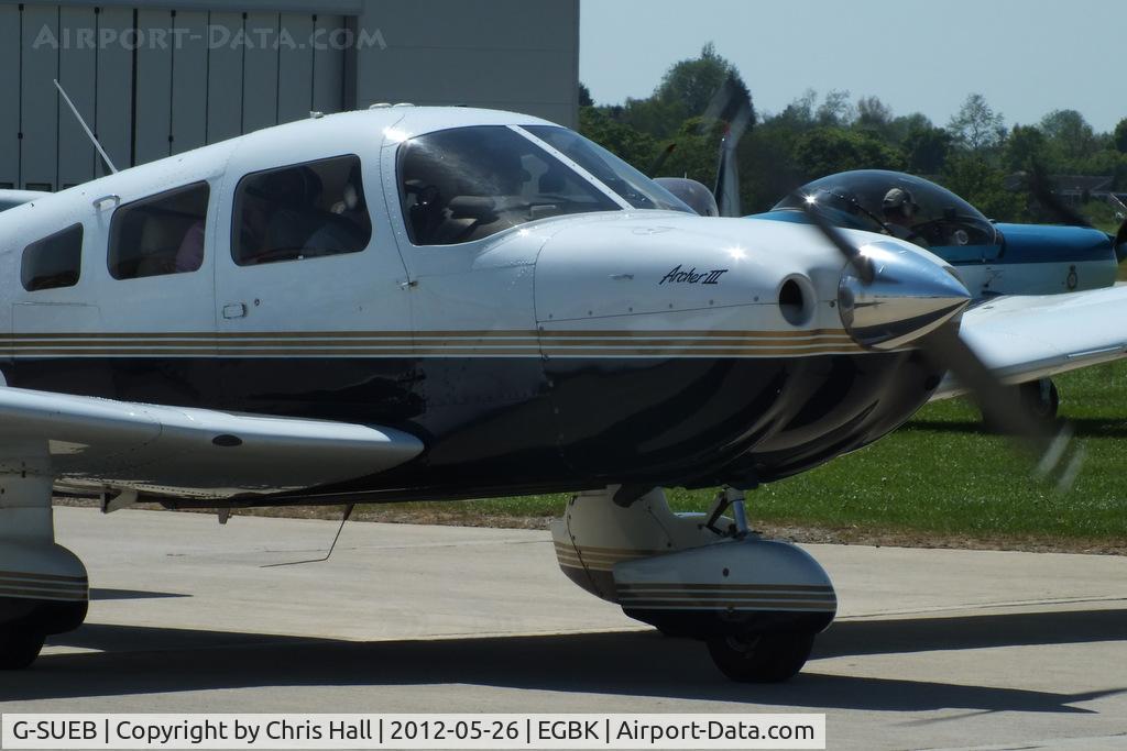 G-SUEB, 2001 Piper PA-28-181 Cherokee Archer III C/N 28-43466, at AeroExpo 2012