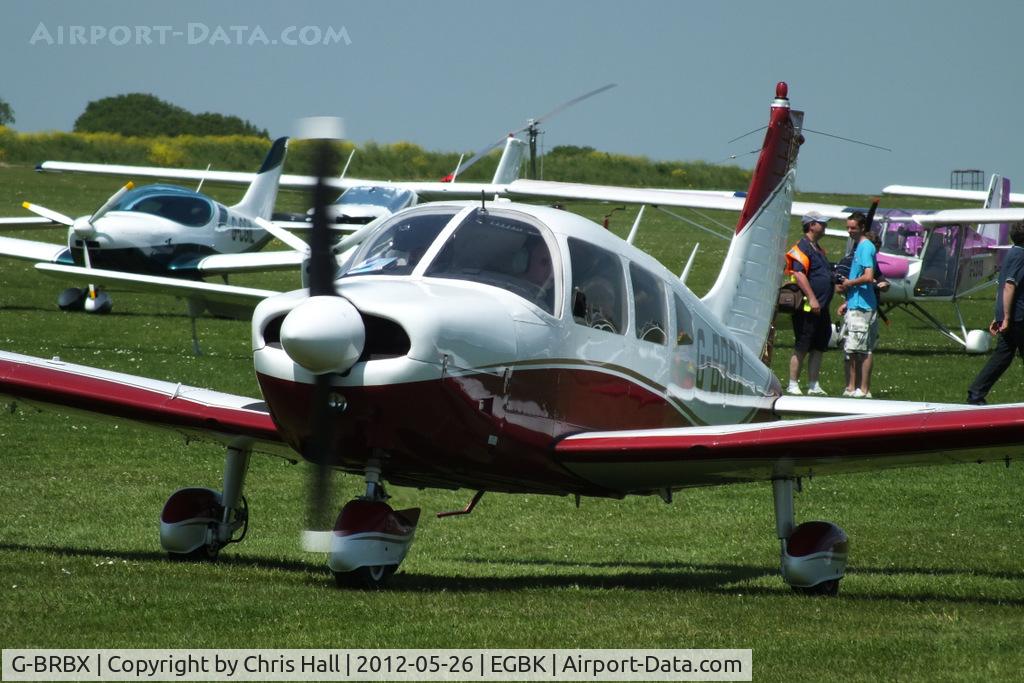 G-BRBX, 1976 Piper PA-28-181 Cherokee Archer II C/N 28-7690185, at AeroExpo 2012