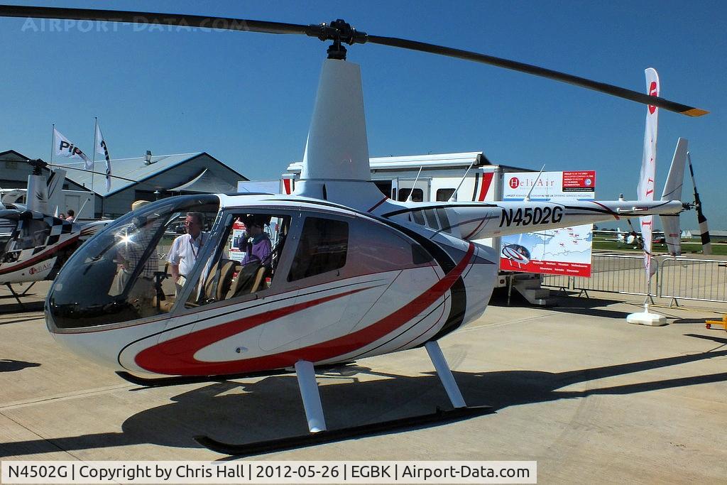 N4502G, 2011 Robinson R66 Turbine C/N 0059, at AeroExpo 2012