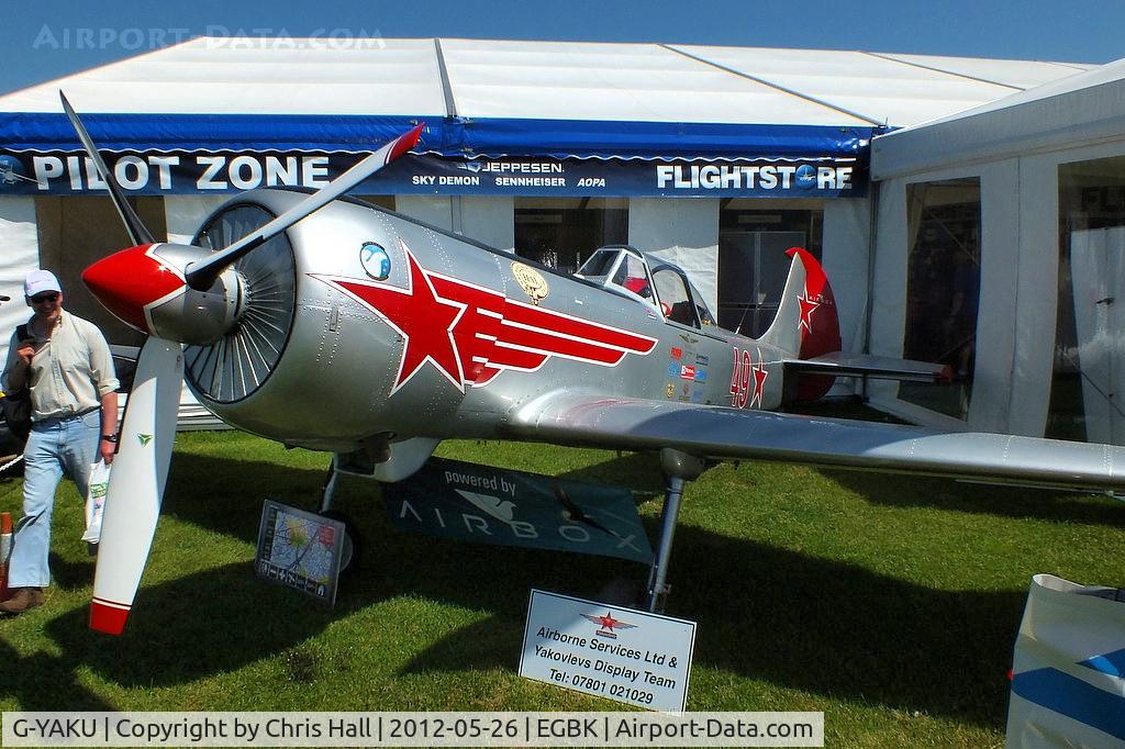 G-YAKU, 1982 Yakovlev Yak-50 C/N 822305, at AeroExpo 2012
