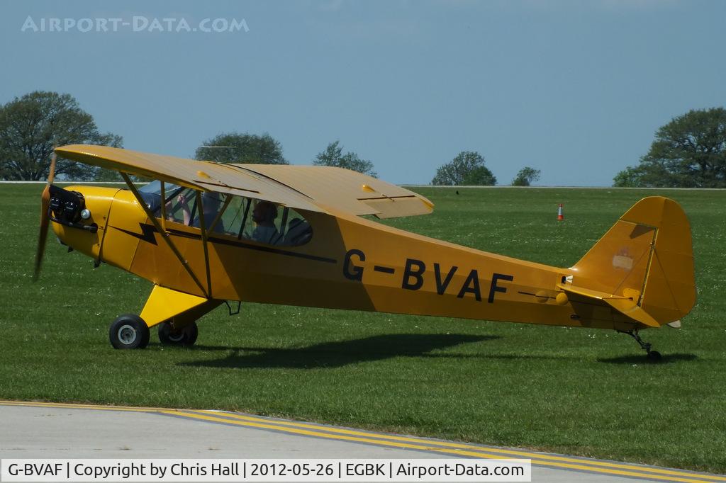 G-BVAF, 1940 Piper J3C-65 Cub Cub C/N 4645, at AeroExpo 2012