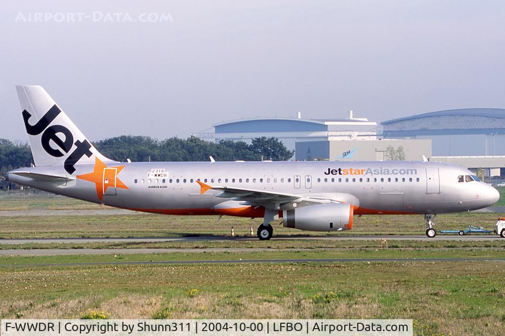 F-WWDR, 2004 Airbus A320-232 C/N 2316, C/n 2316 - To be 9V-JSA