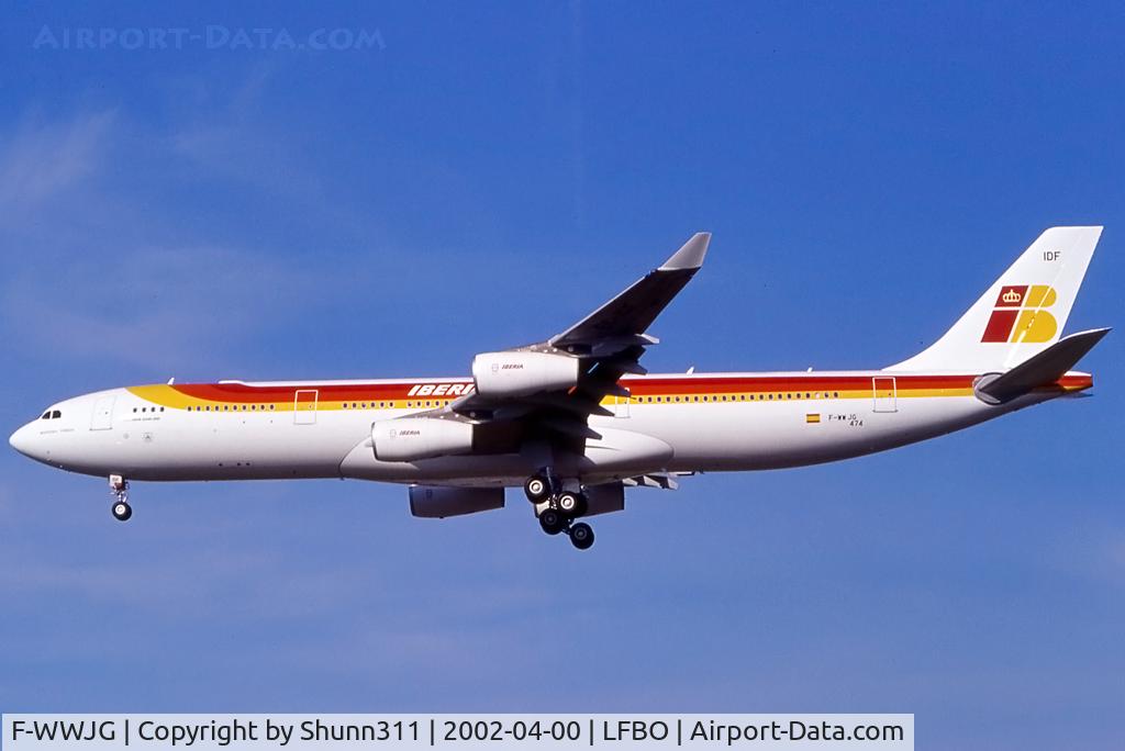 F-WWJG, 2002 Airbus A340-313X C/N 474, C/n 0474 - To be EC-IDH