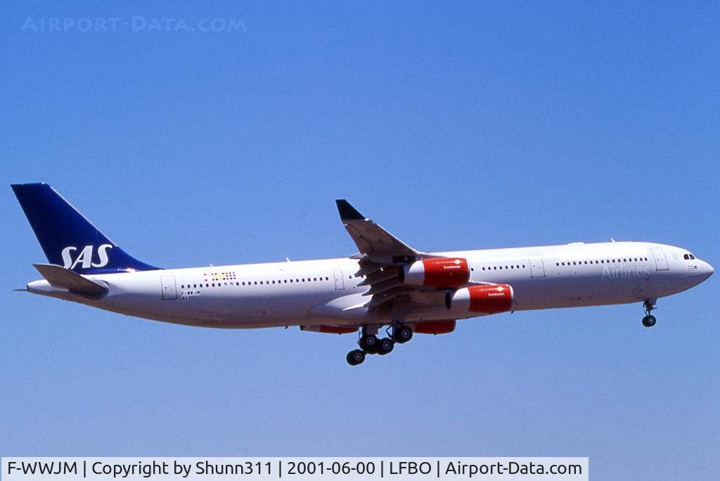 F-WWJM, 2001 Airbus A340-313X C/N 413, C/n 0413 - To be SE-REA