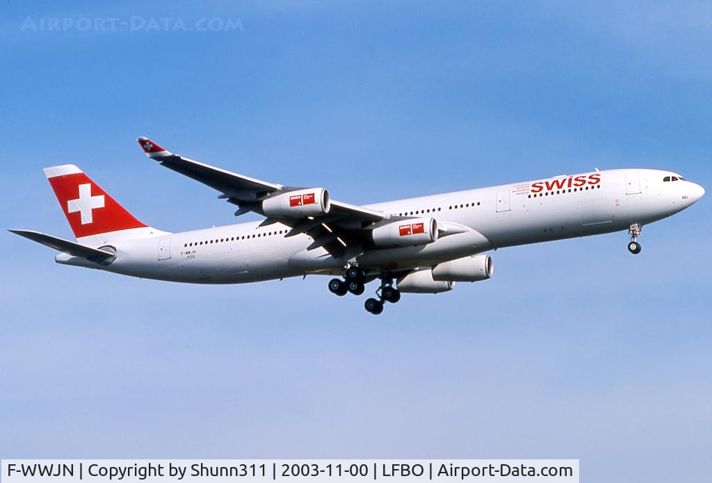 F-WWJN, 2003 Airbus A340-313 C/N 556, C/n 0556 - To be HB-JMD
