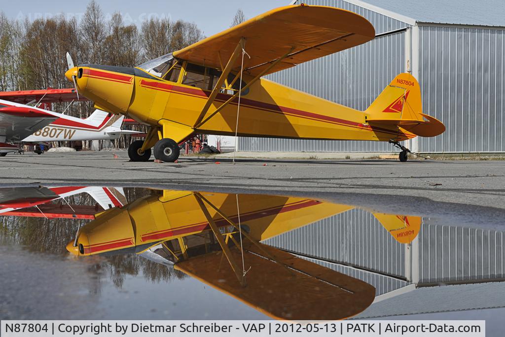 N87804, 1946 Piper PA-12 Super Cruiser C/N 12-5, Piper 12 - reflection