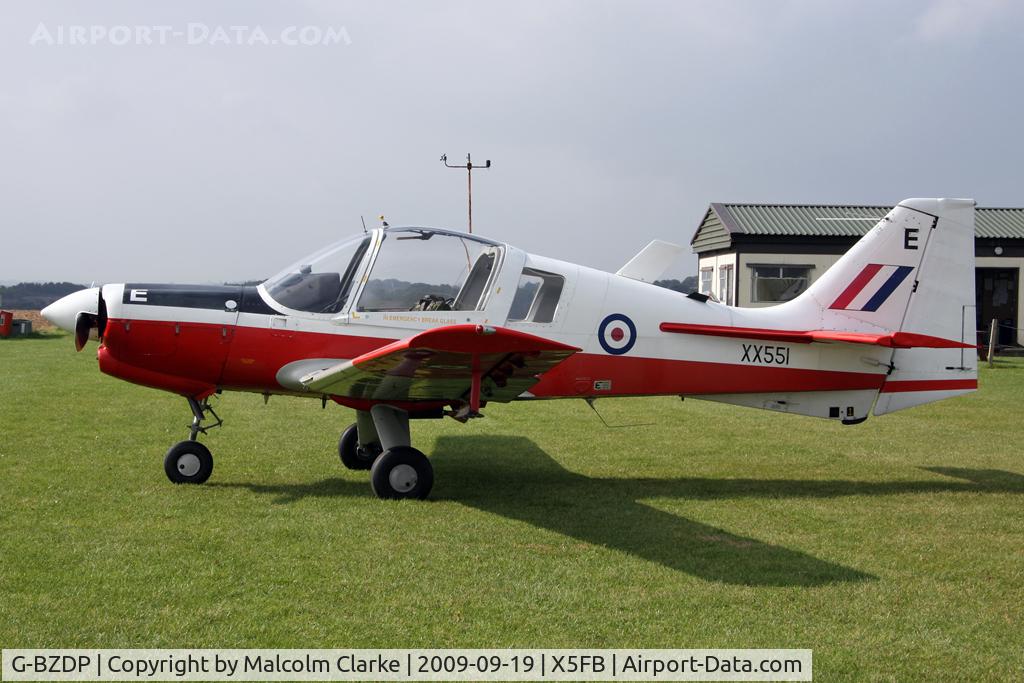 G-BZDP, 1974 Scottish Aviation Bulldog T.1 C/N BH120/244, Scottish Aviation Bulldog T.1, Fishburn Airfield, September 2009.