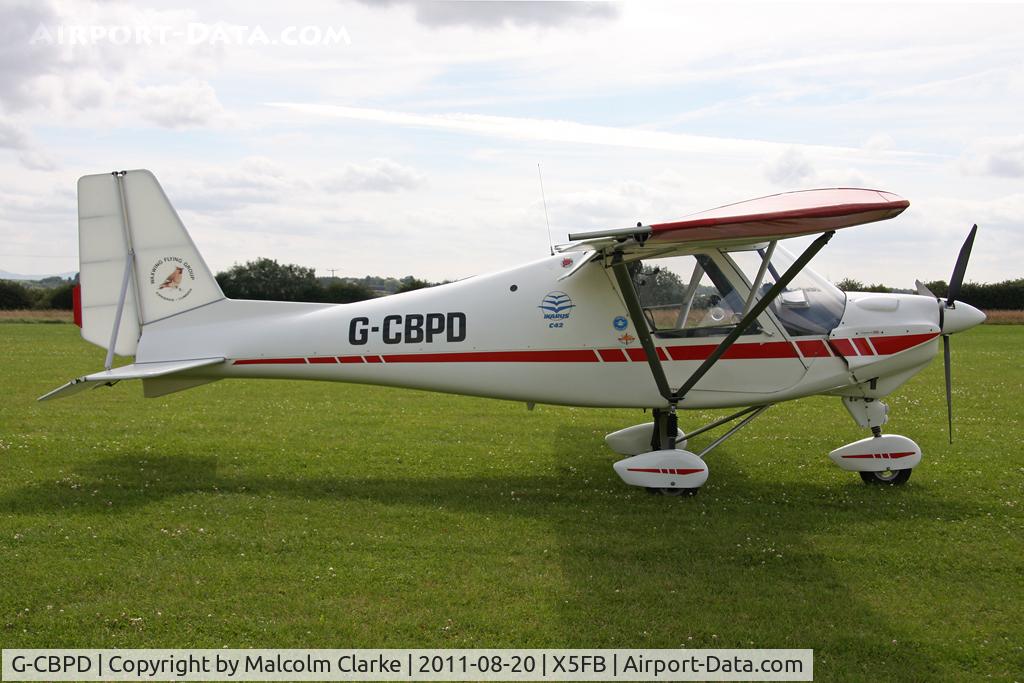 G-CBPD, 2003 Comco Ikarus C42 FB UK C/N PFA 322-13863, Ikarus C42 FB UK, Fishburn Airfield, August 2011.